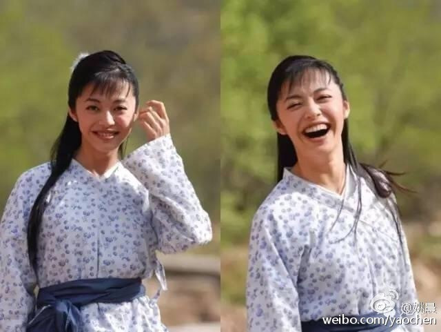 《武林外传》10年 姚晨挺肚合影佟掌柜吕秀才