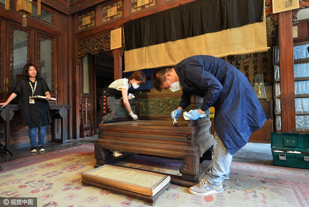 故宫养心殿1890件文物搬家修复