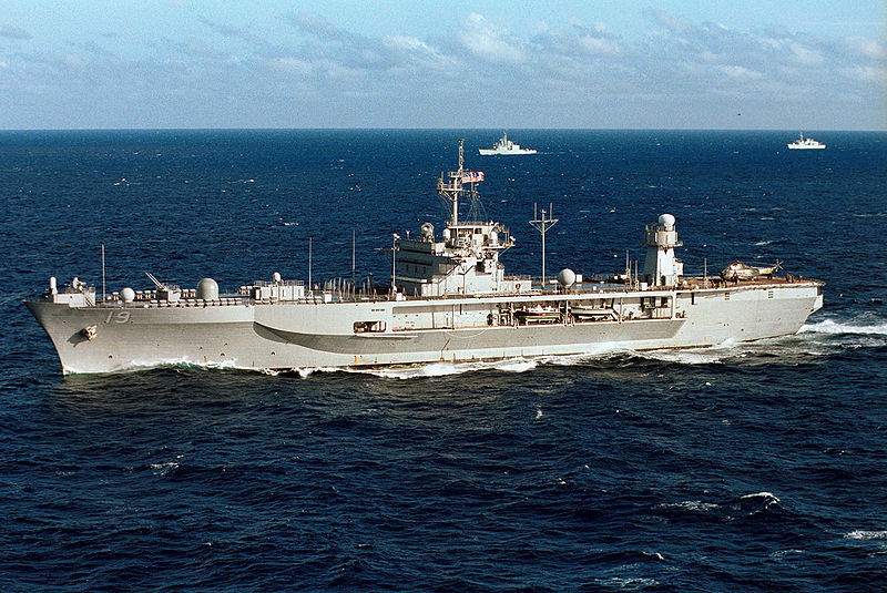 美第七舰队旗舰蓝岭号两栖指挥舰 (uss blue ridge lcc